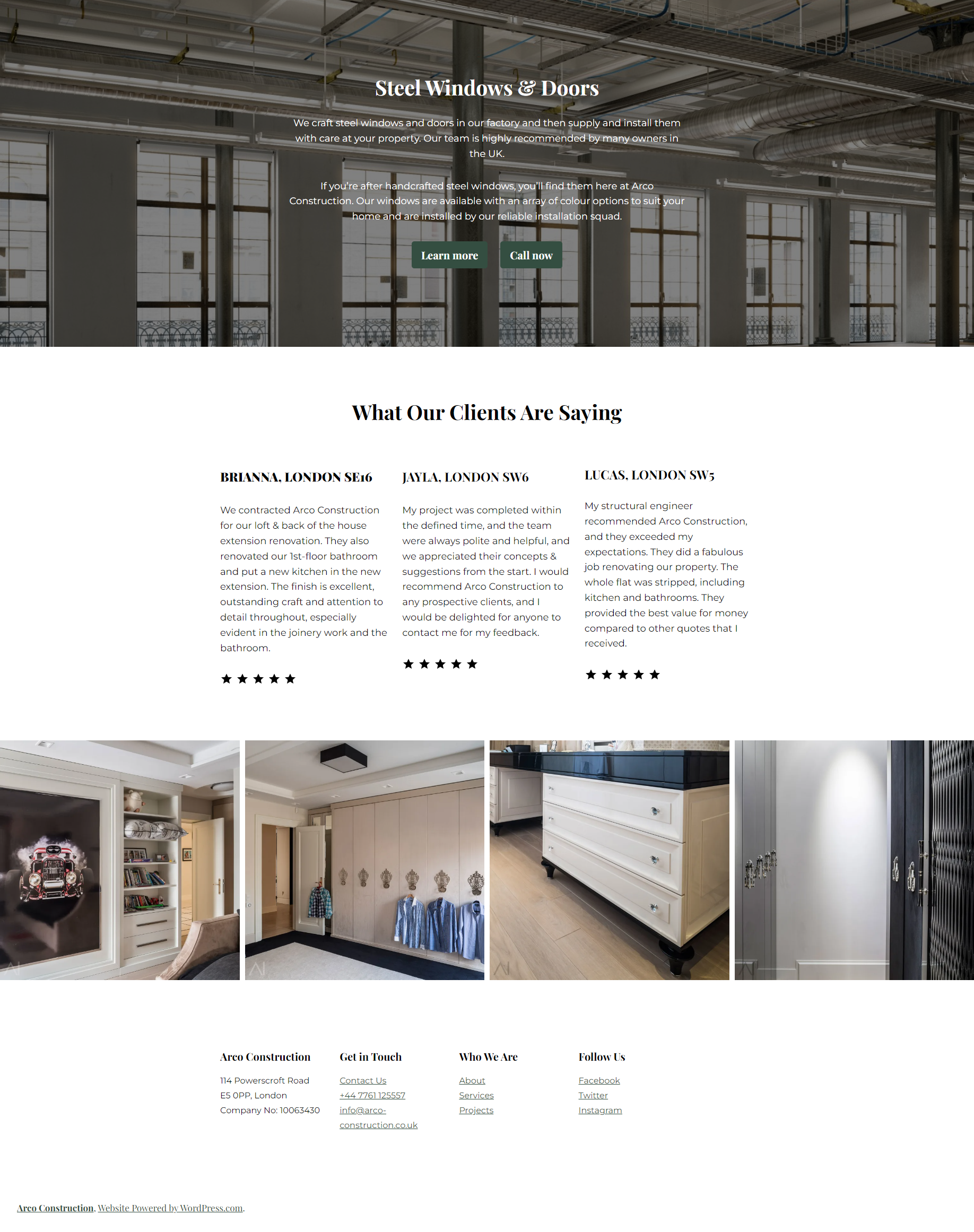Arco-Construction.co.uk | Go Digital with Lulu